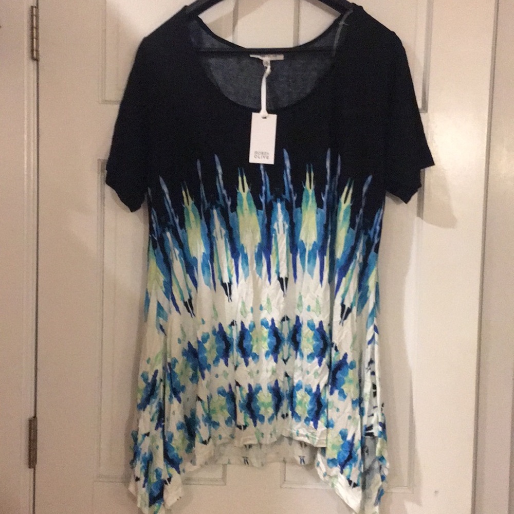 Tunic tie dye tee size 2x NWT